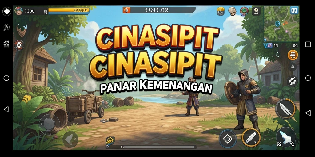Screenshot gameplay CINASIPIT menampilkan aksi strategi yang intens.