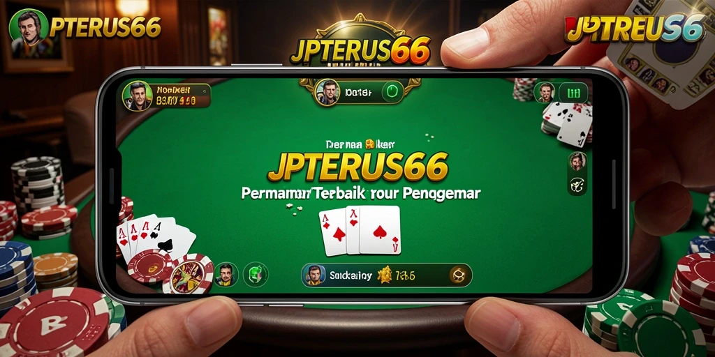 Tangkapan layar gameplay JPTERUS66 menampilkan aksi poker yang mendebarkan.