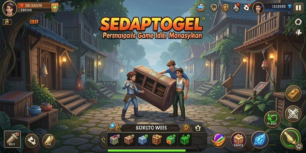 Tampilan gameplay SEDAPTOGEL dengan grafis menawan dan fitur Idle yang menarik.